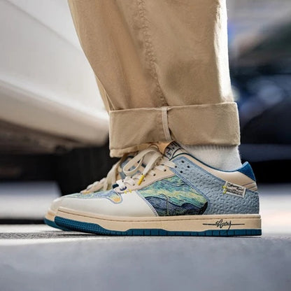 Van Gogh Starry Night inspired sneakers