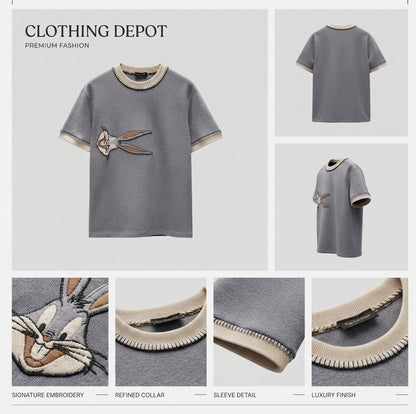 Men's Cartoon Print Short-Sleeve T-Shirt