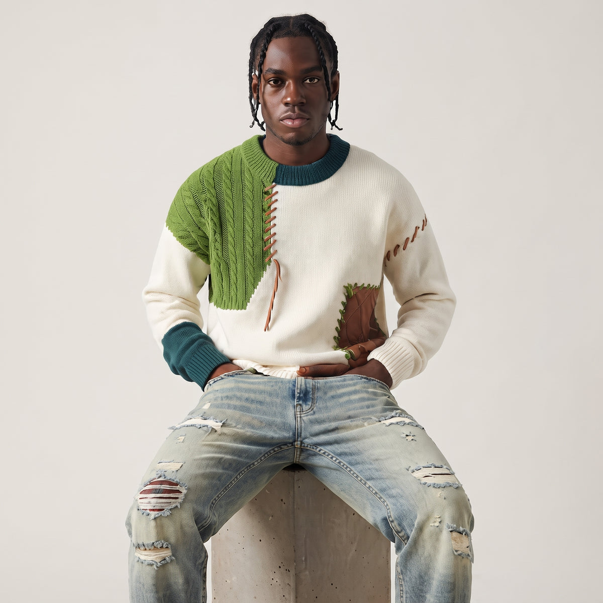 Spliced Terrain Cable Sweater