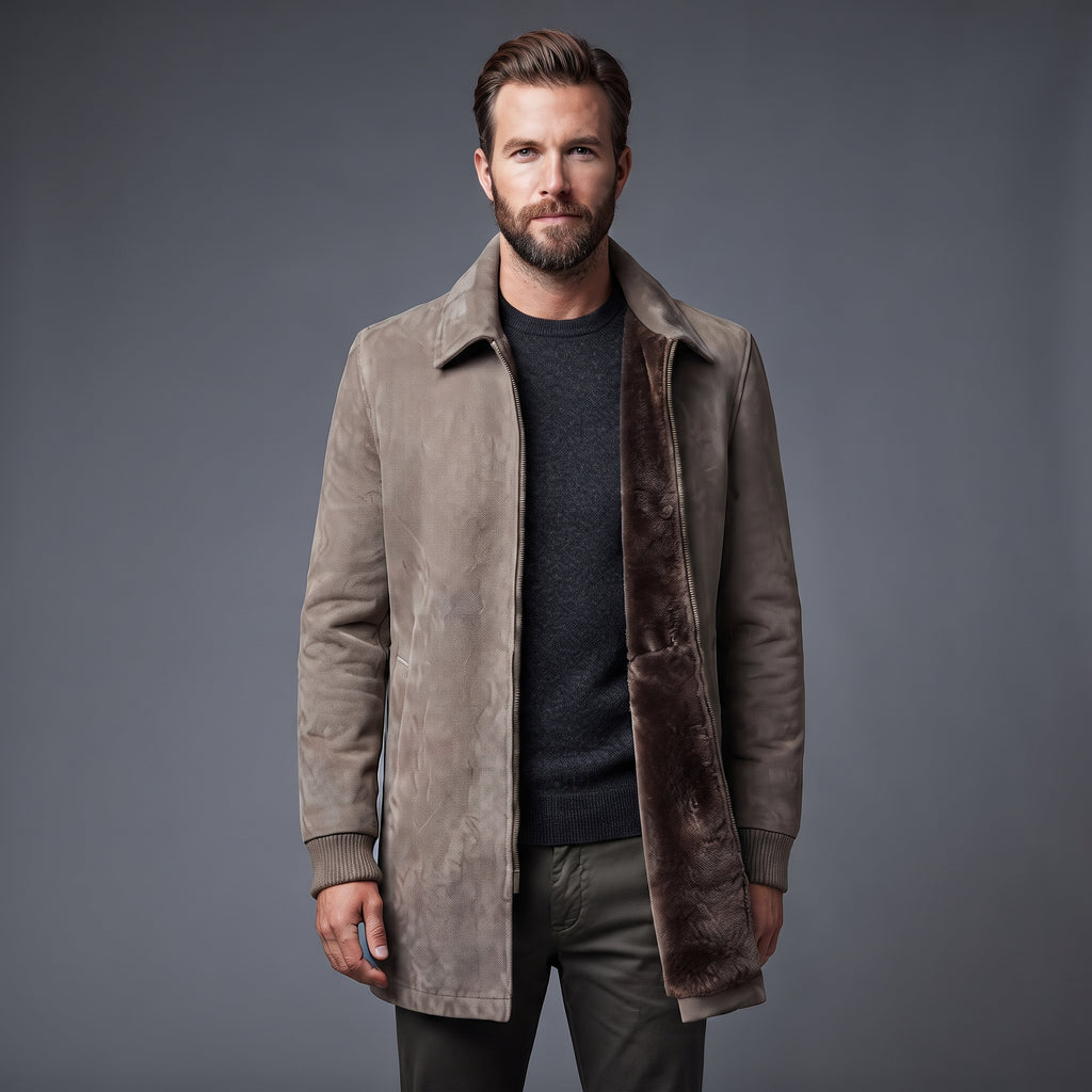 Faux Suede Winter Jacket