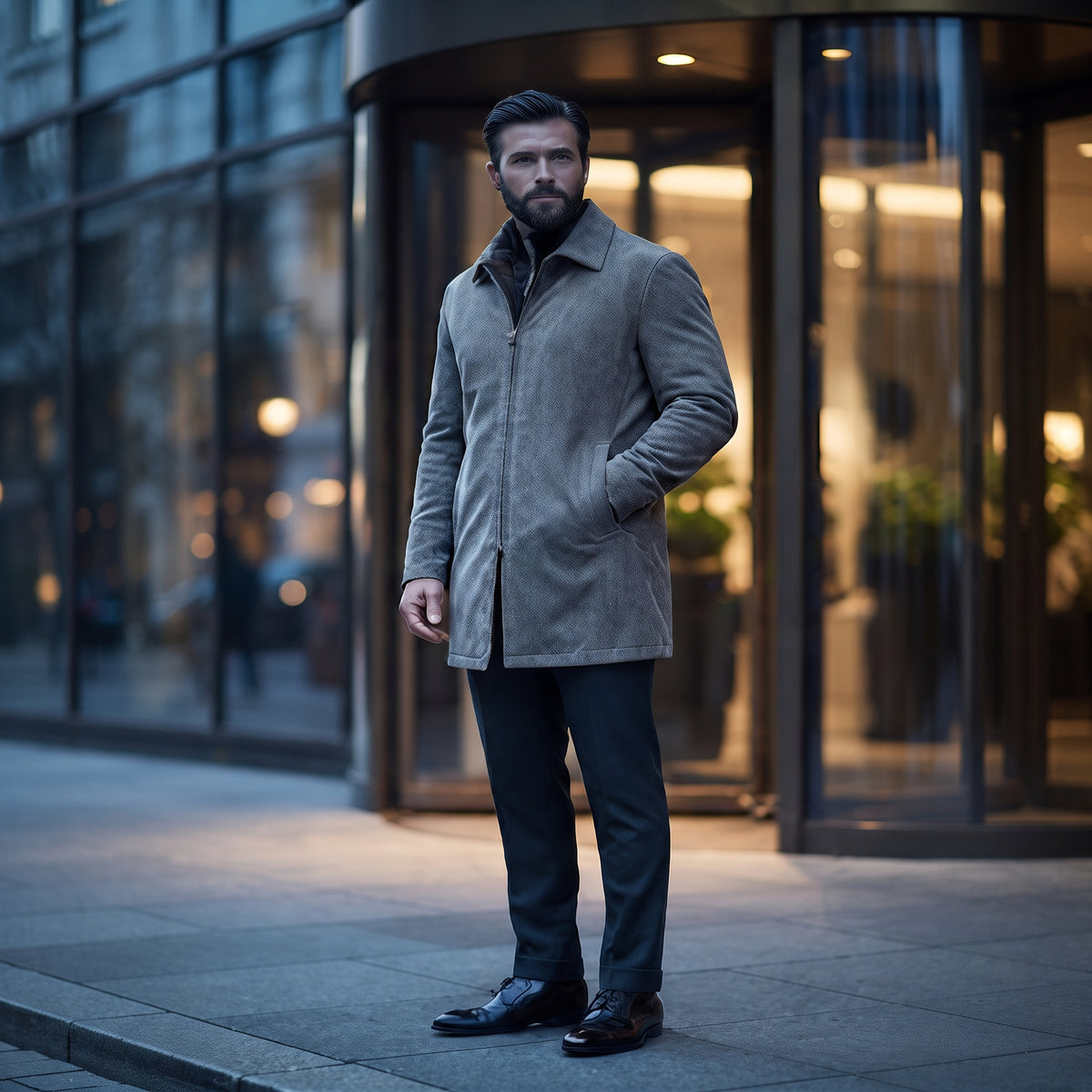 Faux Suede Winter Jacket