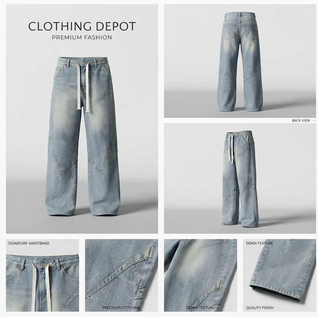 Men’s Modern Slim-Fit Casual Trousers