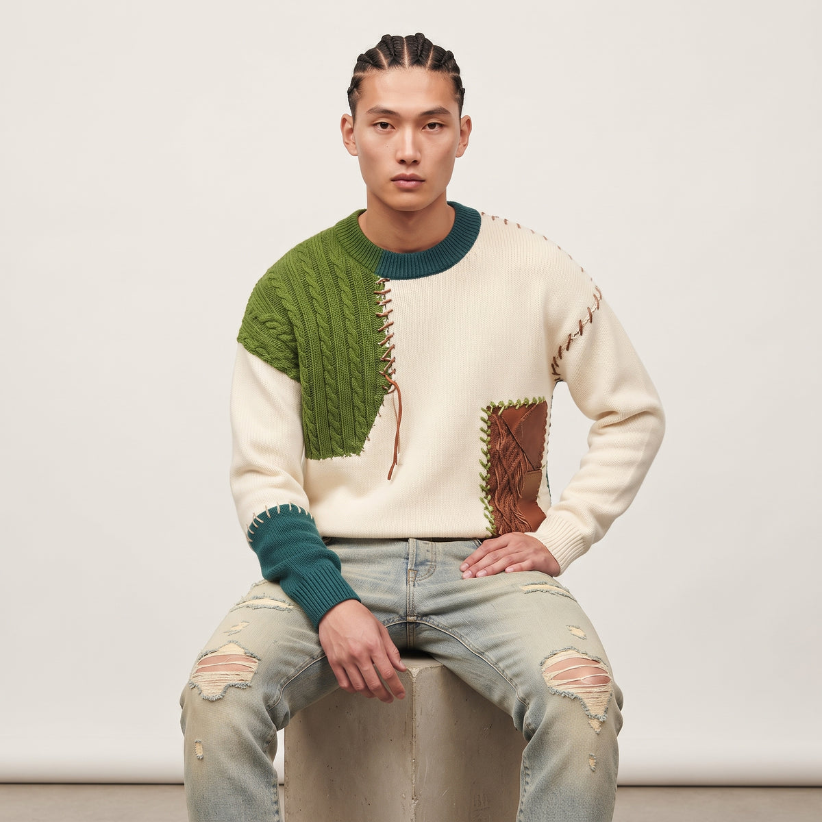 Spliced Terrain Cable Sweater