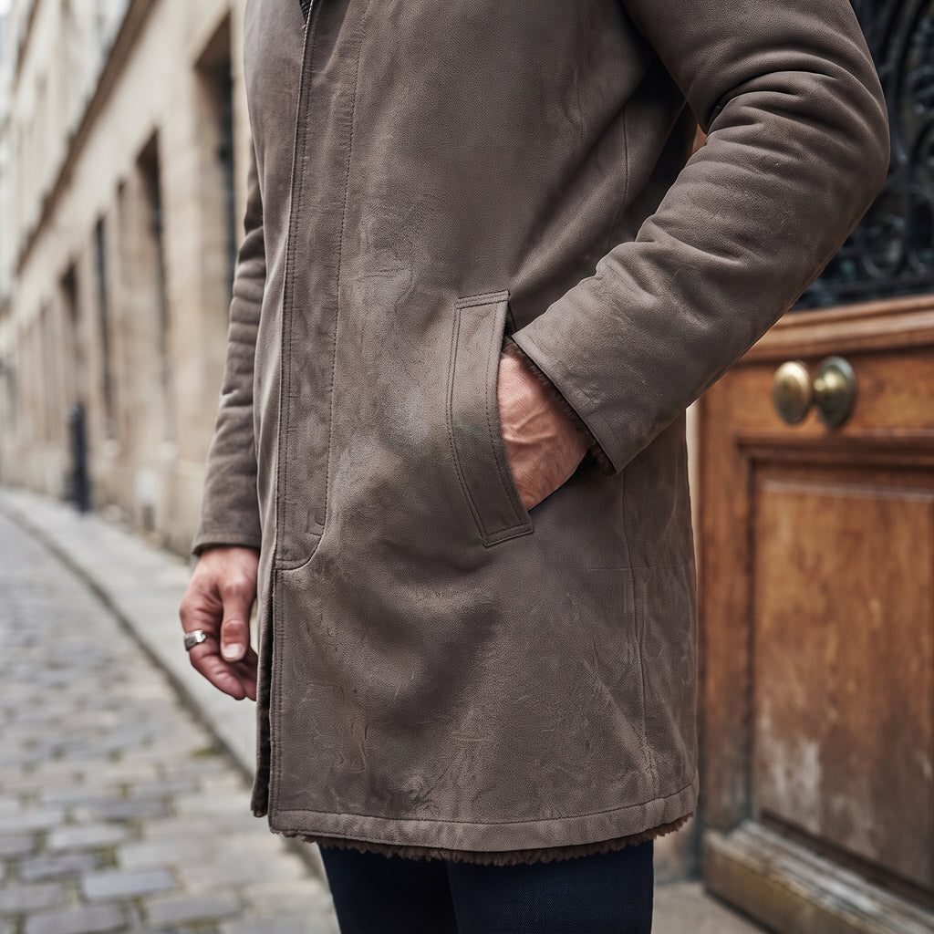 Faux Suede Winter Jacket