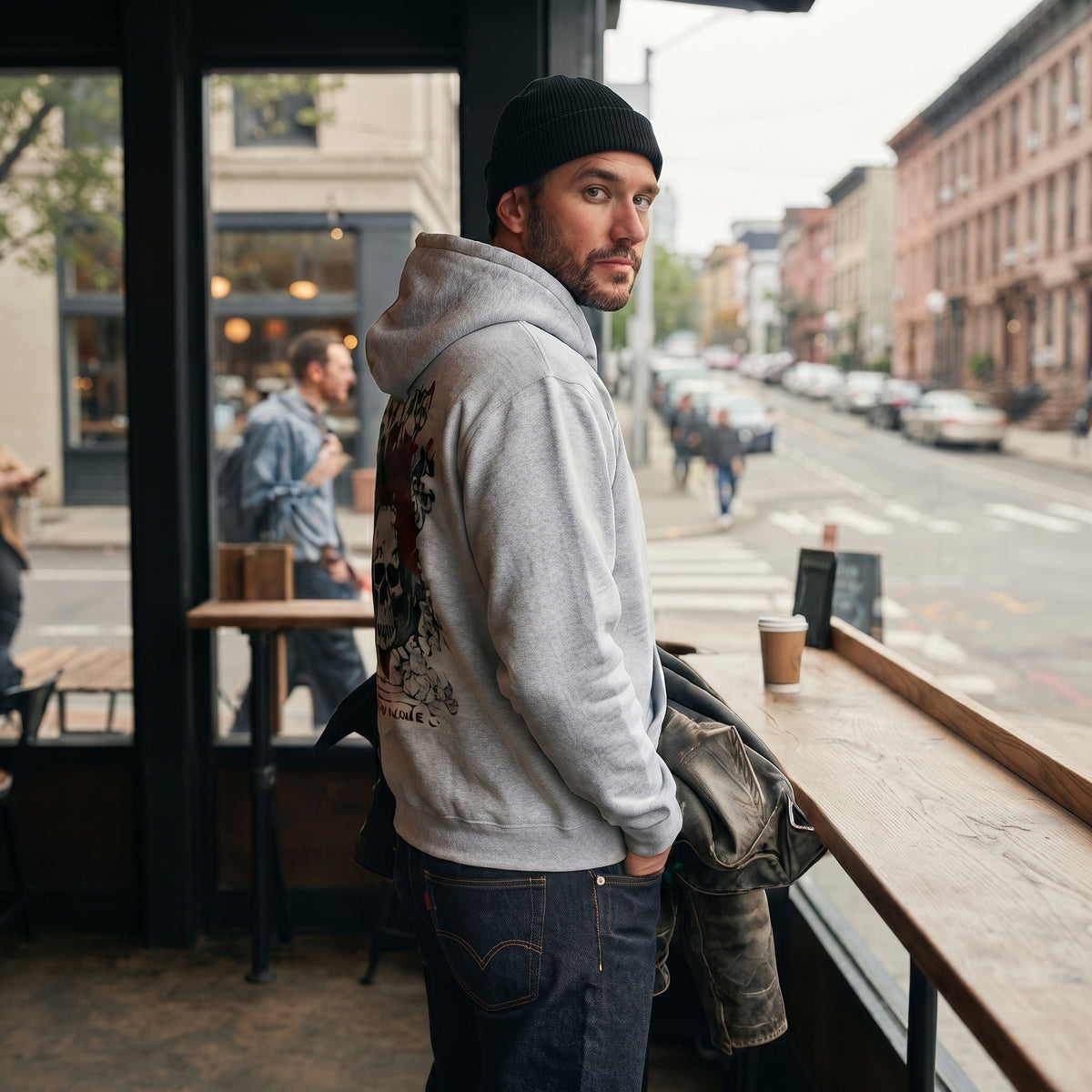 Loose-Fit Pullover Hoodie