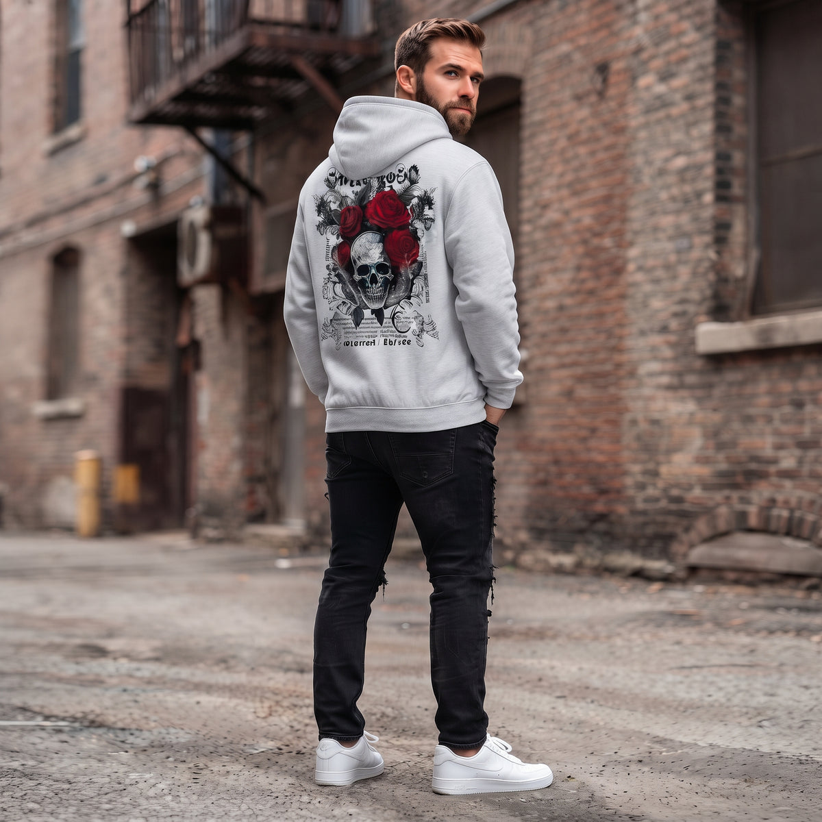 Loose-Fit Pullover Hoodie