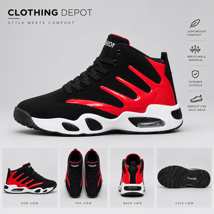 Men's Air Cushion Basketball Sneakers | Performance High-Tops